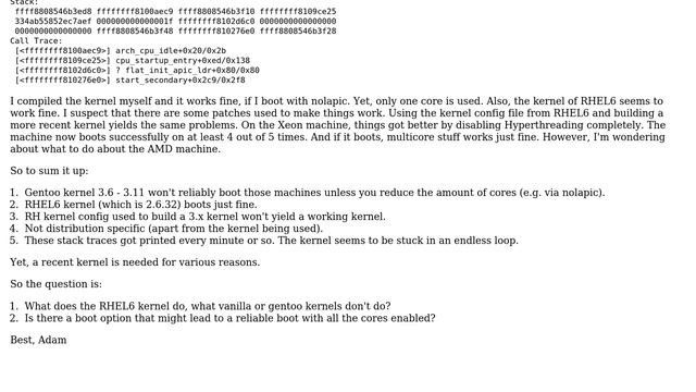 How to make Linux reliably boot on multi-cpu machines? смотреть онлайн