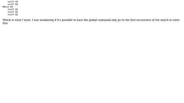 Unix & Linux: vim global command only first occurrence (3 Solutions!!) смотреть онлайн