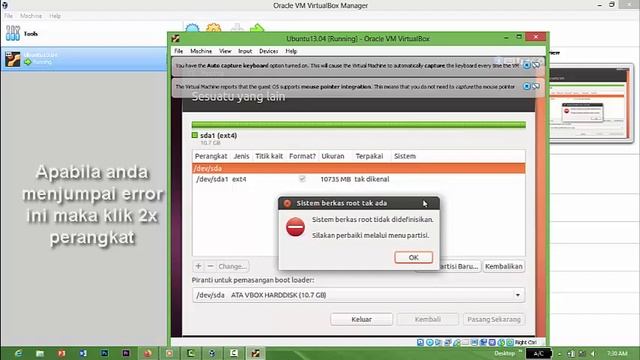 Instalasi Ubuntu Dekstop 13.04 Pada Virtual Box смотреть онлайн