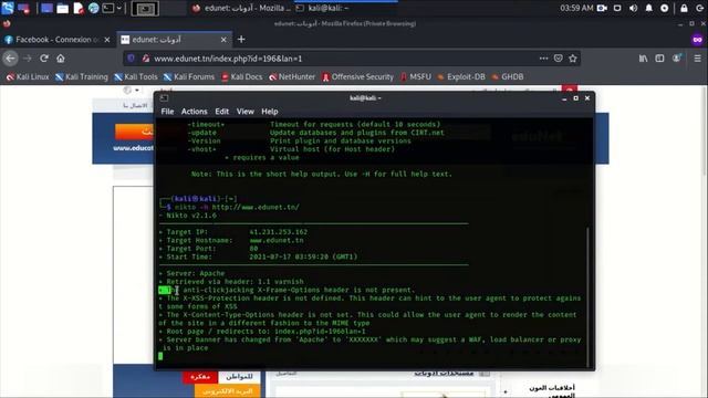 Nikto: find the server type of any website смотреть онлайн
