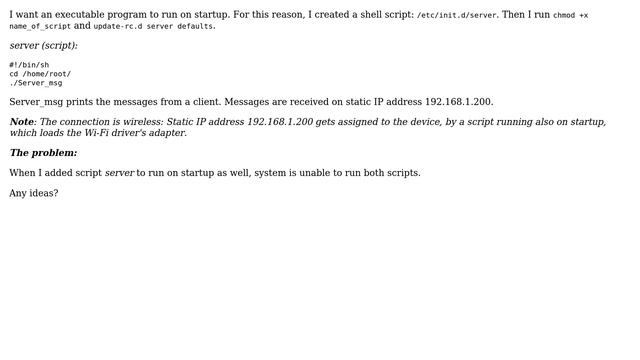 Unix & Linux: Shell script fails to run on startup смотреть онлайн