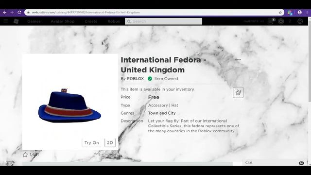 [Free Item] How to get INTERNATIONAL FEDORA - UNITED KINGDOM | Roblox Indonesia смотреть онлайн