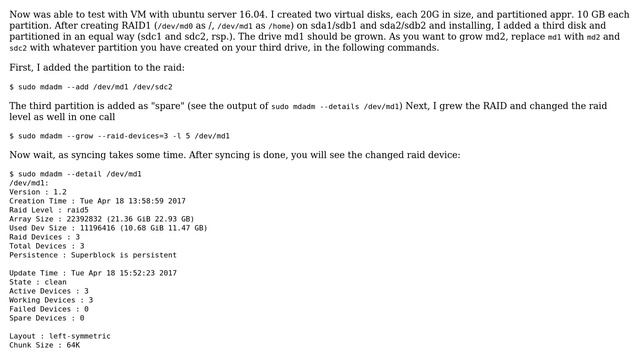 Ubuntu: Software RAID(mirror) Query смотреть онлайн
