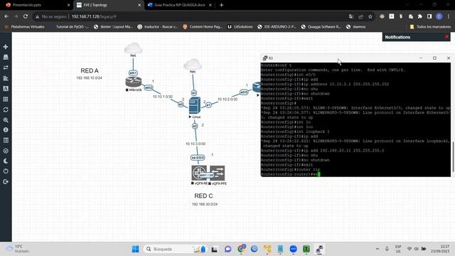 Ubuntu Server RIP-QUAGGA 3: Configuración Cisco смотреть онлайн