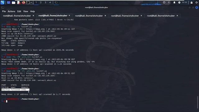 Kali Linux 5 dars Nmap 2 qism смотреть онлайн