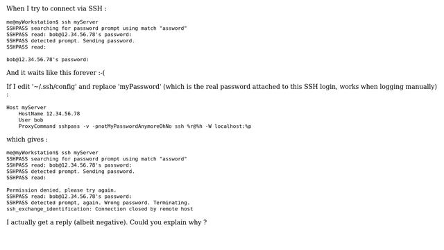 Why does sshpass still prompt for a password? смотреть онлайн