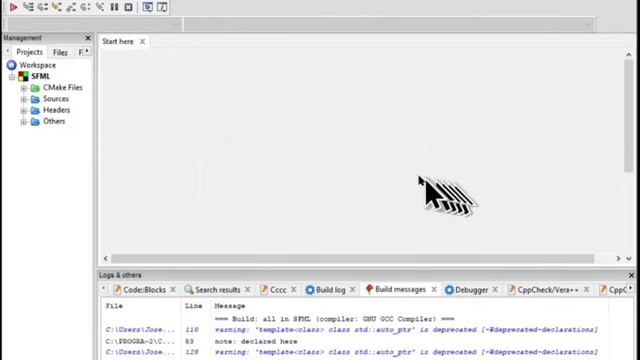 Setting up SFML with Codeblocks and Cmake. смотреть онлайн