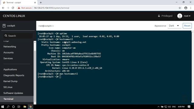 آموزش Cockpit لینوکس قسمت ۱۰ بخش Terminal смотреть онлайн