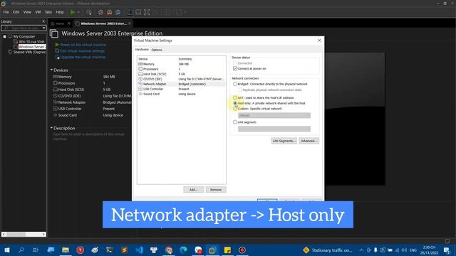 (Mạng máy tính) 1. Mở Windows Server 2003 từ file có sẵn với VMWare смотреть онлайн