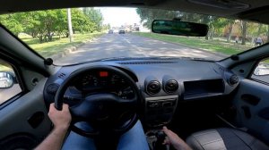 2006 Renault Logan 1.4L (75) POV TEST DRIVE