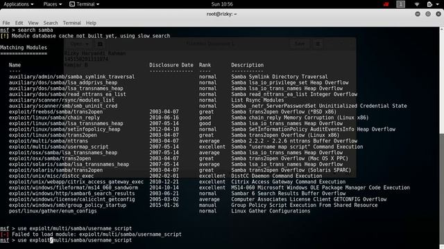 Melakukan Exploiting pada Samba Linux Metasploitable смотреть онлайн