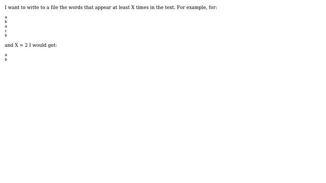 Write to file most common words by counter with linux смотреть онлайн