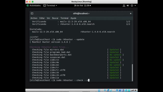 Instalar herramienta rkhunter en Rocky Linux 8 y derivados смотреть онлайн
