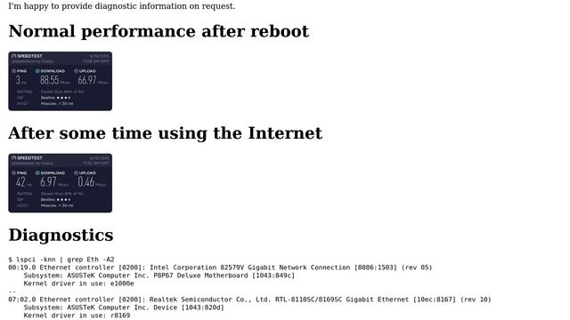 Ubuntu: Network performance dropped in Ubuntu 15.04 with Realtek RTL-8110SC/8169SC смотреть онлайн