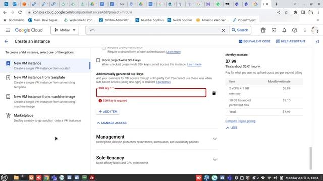 GCP Part-2 | create vm instance | delete instance | access key create | Network allow смотреть онлайн