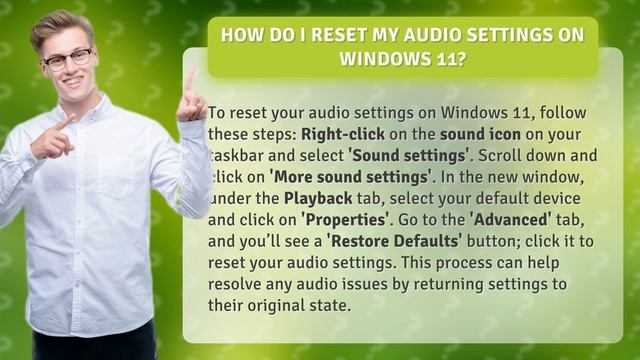 How do I reset my audio settings on Windows 11? смотреть онлайн