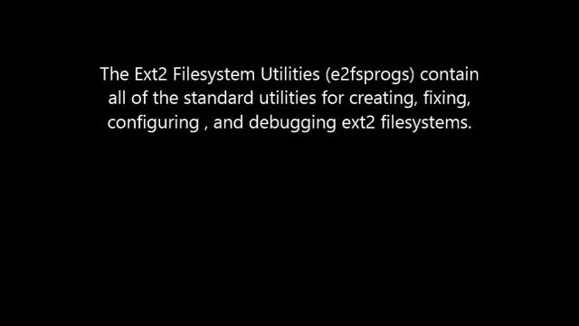 Download Ext2 Filesystems Utilities Here! смотреть онлайн