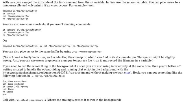 How to run a command in background with no output unless there's an error? (3 Solutions!!) смотреть онлайн