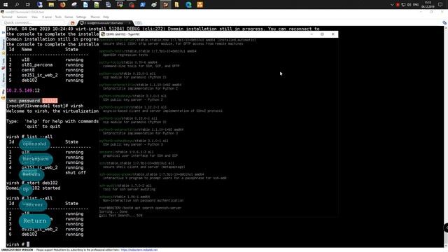 Установка openssh-server в Debian 10.2 смотреть онлайн