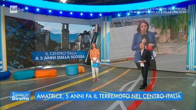 Amatrice, 5 anni fa il terremoto nel centro Italia - Estate in Diretta 24/08/2021 смотреть онлайн