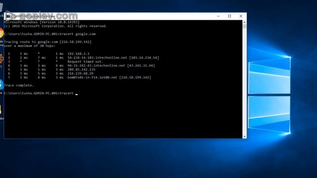 Tracert Command смотреть онлайн