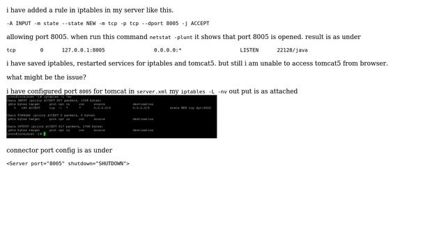 DevOps & SysAdmins: opening port for tomcat on centos server using iptables? смотреть онлайн
