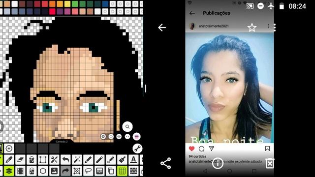 Desenhar Ana Paula em Pixel Art no Pixel Studio 8 #META #4000 #HORAS #ASSISTIDOS #TMJ смотреть онлайн