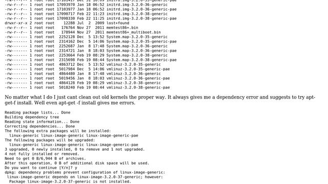 Ubuntu: Major issues trying to clean up /boot смотреть онлайн