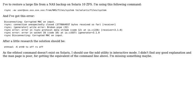 Unix & Linux: "ndd" equivalent of "ethtool" on Solaris смотреть онлайн