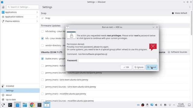 Cara Mengatasi KDE su Menolak Password Root Di Kubuntu 22.04 смотреть онлайн