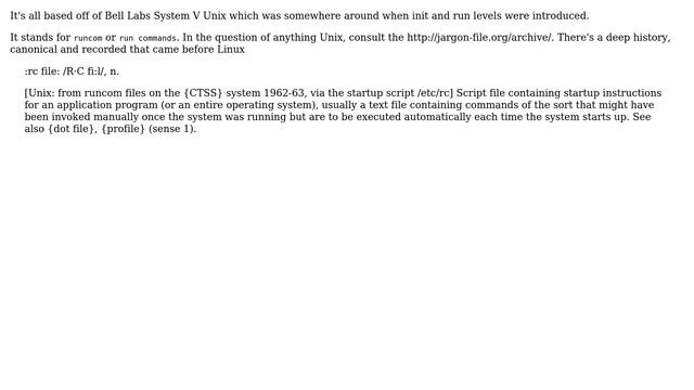 /etc/rc.d what does rc stand for? (4 Solutions!!) смотреть онлайн