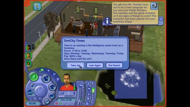 The Sims 2 Let's Play Williams Family Part 3 First Day смотреть онлайн