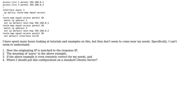 DevOps & SysAdmins: Simple Policy Based Routing for matching source packet to return packet смотреть онлайн