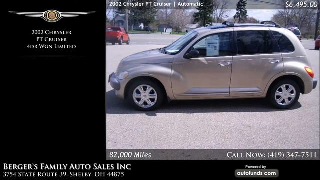 2002 Chrysler PT Cruiser 4dr Wgn Limited | Berger's Family Auto Sales Inc, Shelby, OH - SOLD