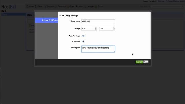 HostBill IPAM Working with VLANS смотреть онлайн