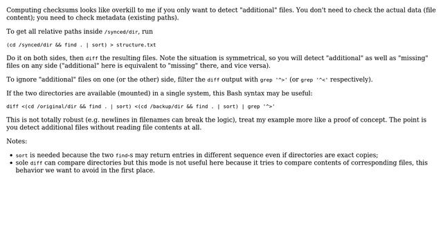 check whether (recursive) directory copy is identical (2 Solutions!!) смотреть онлайн