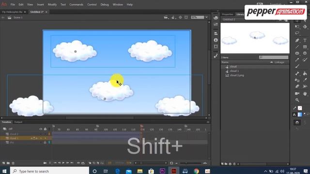 Learn How to Animate a Flying Helicopter|Adobe Animate Tutorial|Pepper Animation смотреть онлайн