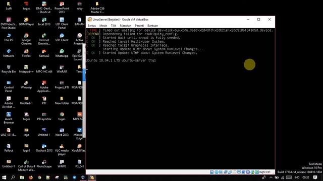 Instal Ubuntu Server 18.04.1.0 (VirtualBox) смотреть онлайн