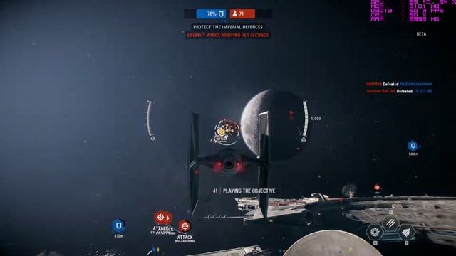 Star Wars Battlefront II starfighter gameplay - Athlon 860k - GTX 1050 ti - 8GB RAM - high setting смотреть онлайн
