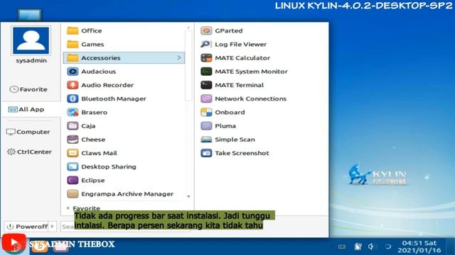 SYSADMIN THEBOX : INSTALASI LINUX KYLIN 4.0.2 смотреть онлайн