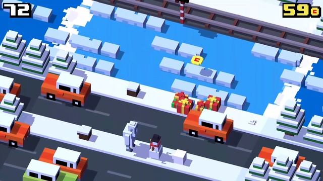 CROSSY ROAD YETI Unlock! | NEW Secret Characters of the Christmas Update! (Android, iOS) смотреть онлайн