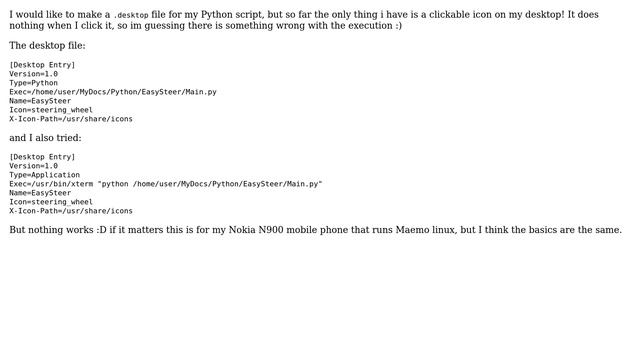 Desktop file for my Python script смотреть онлайн