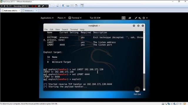 Hacking Using Kali Linux (msfvenom & msfconsole) смотреть онлайн