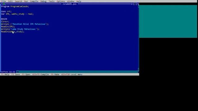 Tutorial penggunaan Software Pascal untuk program Pemilihan Sederhana, Majemuk dan Bertingkat смотреть онлайн