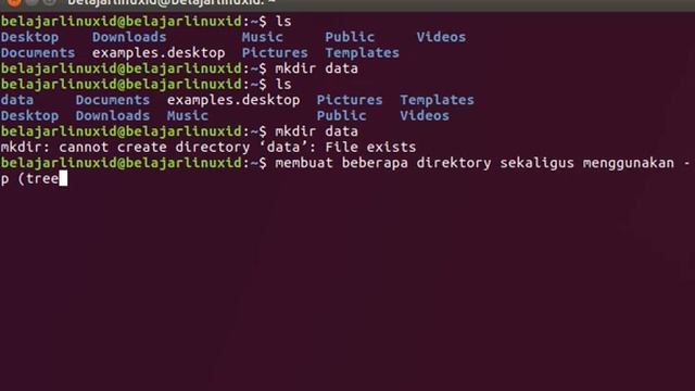 Perintah mkdir Linux смотреть онлайн