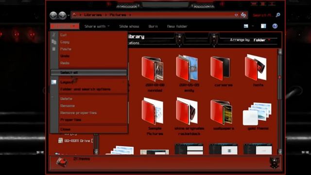 2012 temas nuevos para windows 7 black and red 2012 new windows 7 themes red and black смотреть онлайн
