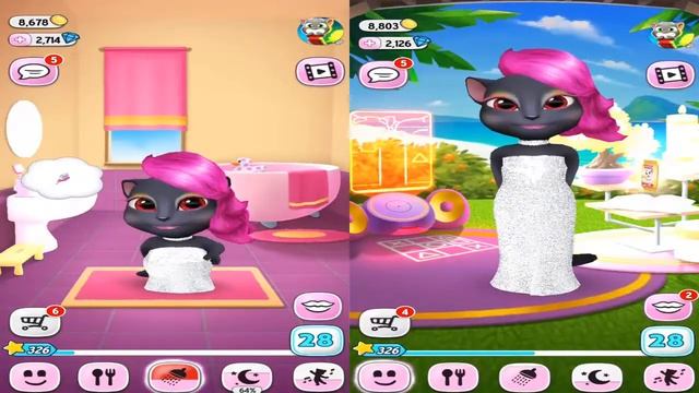 🎮My Talking Angela | Baby Angela Grow Up to Adult | New Android Gameplay смотреть онлайн