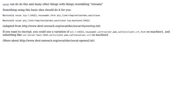 Is it possible to expose TCP tunnel in Linux as special character device? (3 Solutions!!) смотреть онлайн