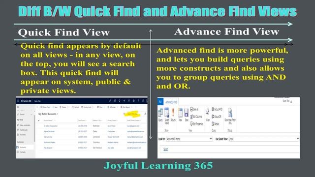 Difference Between Quick Find View and Advance Find View in MS Dynamics 365 CRM смотреть онлайн