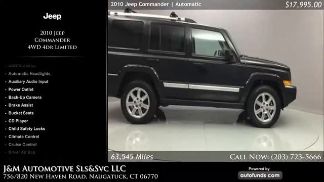 Used 2010 Jeep Commander | J&M Automotive Sls&Svc LLC, Naugatuck, CT - SOLD